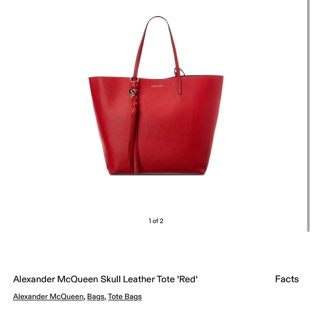 Alexander mcqueen tote red